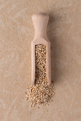 Image showing Circle of sesame seeds