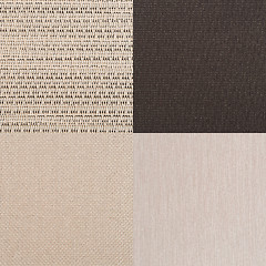 Image showing Set of brown fabric samples