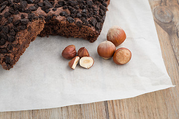 Image showing Tasty chocolate brownies