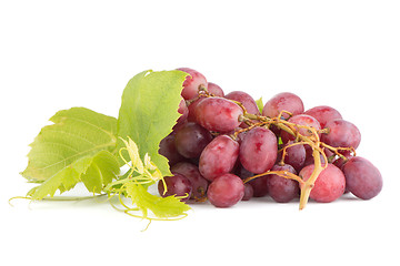 Image showing Bunch of red grapes