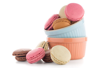 Image showing Colorful French Macarons