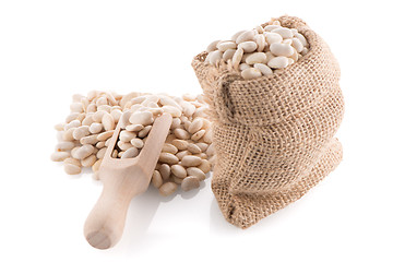 Image showing White beans bag