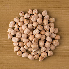 Image showing Circle of chickpeas