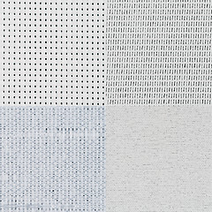 Image showing Set of white vinyl samples