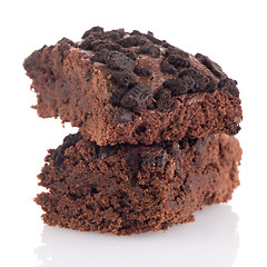 Image showing Chocolate brownie cake