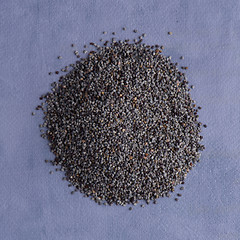 Image showing Circle of poppy seeds