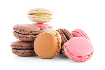 Image showing Colorful French Macarons