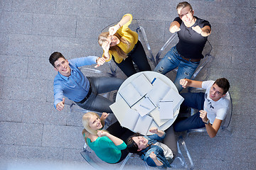 Image showing group of students  top view