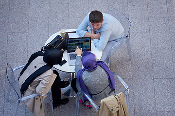 Image showing group of students  top view