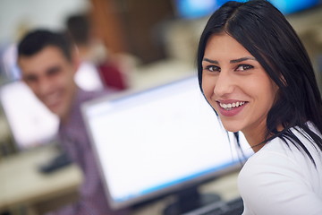 Image showing portrait of young female student