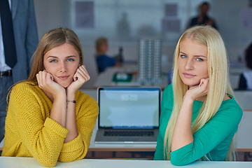 Image showing student girls together in classroom