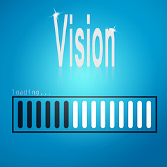 Image showing Vision blue loading bar