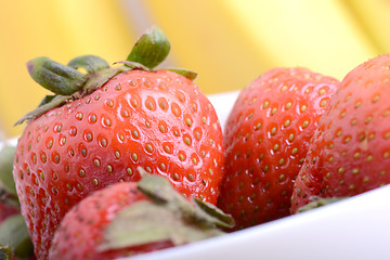 Image showing healthy strawberry with fruits