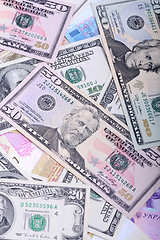 Image showing Background with money american dollar bills