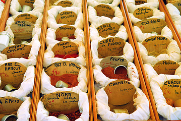 Image showing Spices on the market