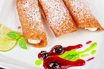 Image showing Sicilian cannoli