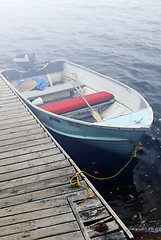 Image showing Boat in a fog