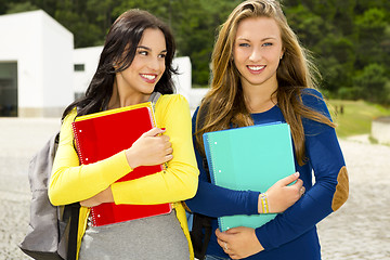 Image showing Happy students