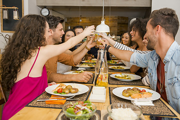 Image showing Friends having a toast