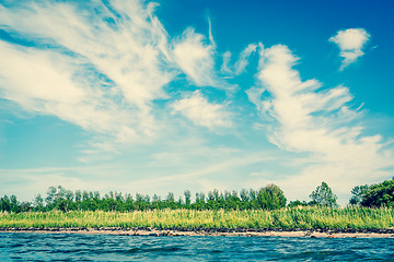 Image showing Ocean shore in Scandinavia in the summer