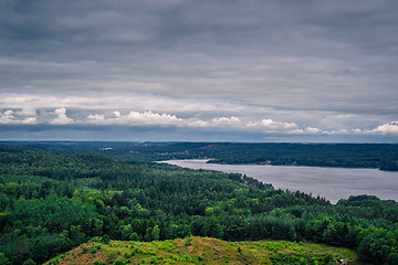 Image showing Landscape with a river in Denmark