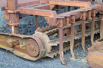 Image showing Old and rusty machinery.