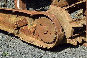 Image showing Old and rusty machinery.