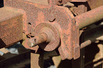 Image showing Old and rusty machinery.