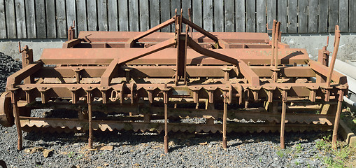 Image showing Old and rusty machinery.