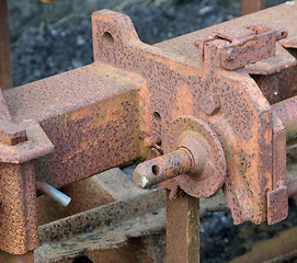 Image showing Old and rusty machinery.