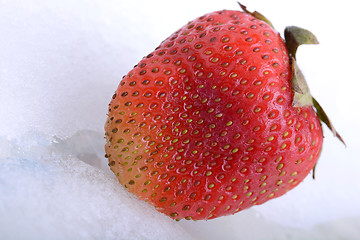 Image showing Close up strawberry, food concept