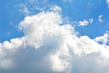 Image showing clouds in the blue sky