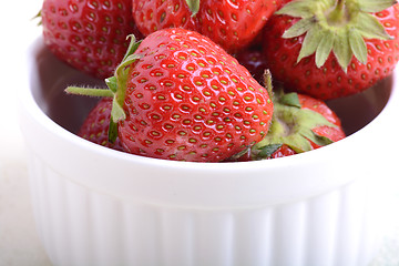 Image showing Beautiful fresh strawberries