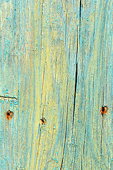 Image showing Blue old wooden background