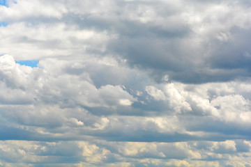 Image showing clouds in the blue sky