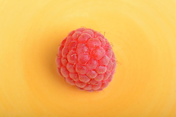 Image showing Fresh sweet raspberries close up