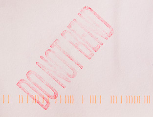 Image showing Retro look Letter envelope