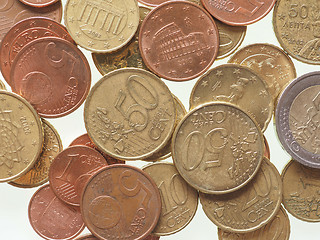 Image showing Euro coins