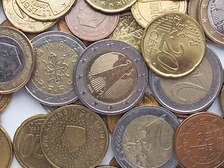 Image showing Euro coins