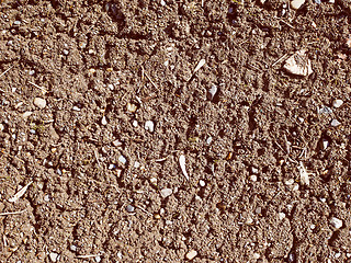 Image showing Retro look Earth ground soil