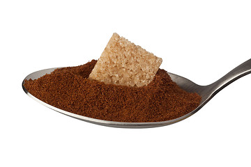 Image showing Instant coffee and sugar