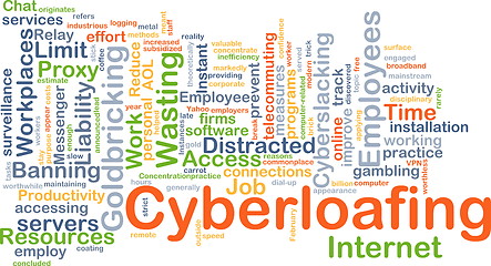 Image showing Cyberloafting background concept