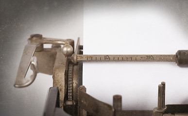 Image showing Typewriter detailed macro closeup