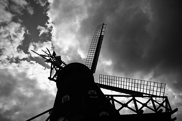 Image showing Old wind mill in Denmark