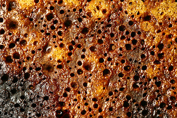 Image showing Close up of a grilled slice of bread