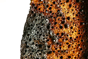 Image showing Close up of a grilled slice of bread