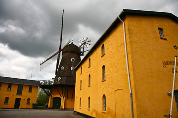 Image showing Old wind mill in Denmark