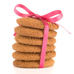 Image showing Festive wrapped biscuits