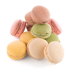 Image showing Colorful French Macarons