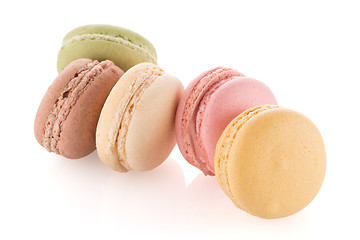 Image showing Colorful French Macarons